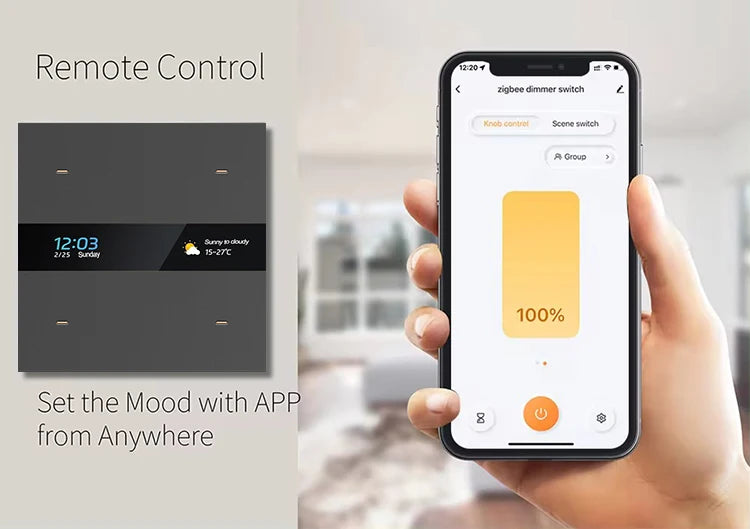 TuoAn Hot Sale Products Mobile APP Remote Control with Human Body Sensing TUYA ZIGBEE Smart Switch Home Automation