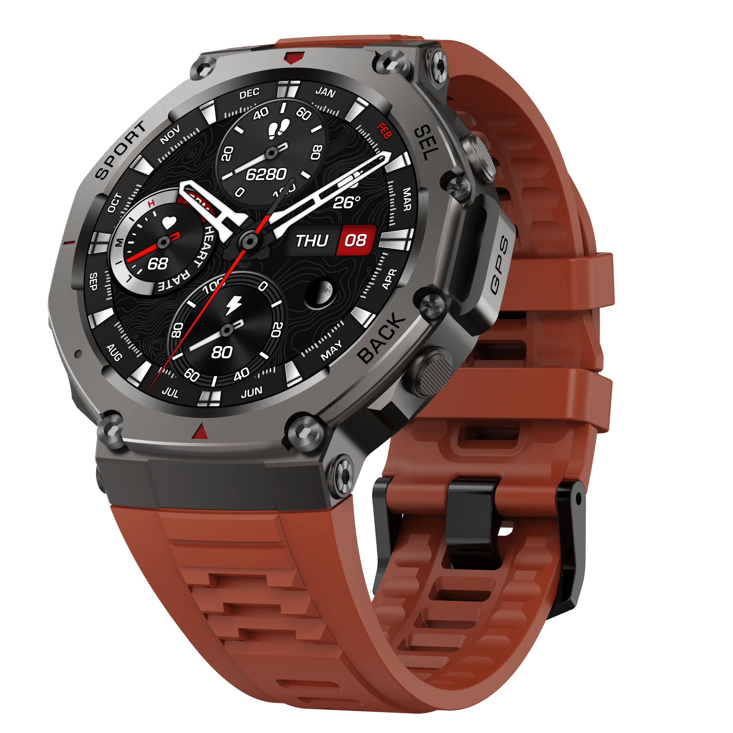 High-Precision GPS Smart Watch DM58 with AI Voice Assistant Long Battery Life NAVIC & QZSS Positioning 1.43" AMOLED Display
