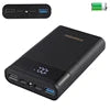 HAWEEL With 2x USB Output & Display DIY 4x 18650 Battery (Not Included) 12000mAh Dual-way QC Charger Power Bank Case Box