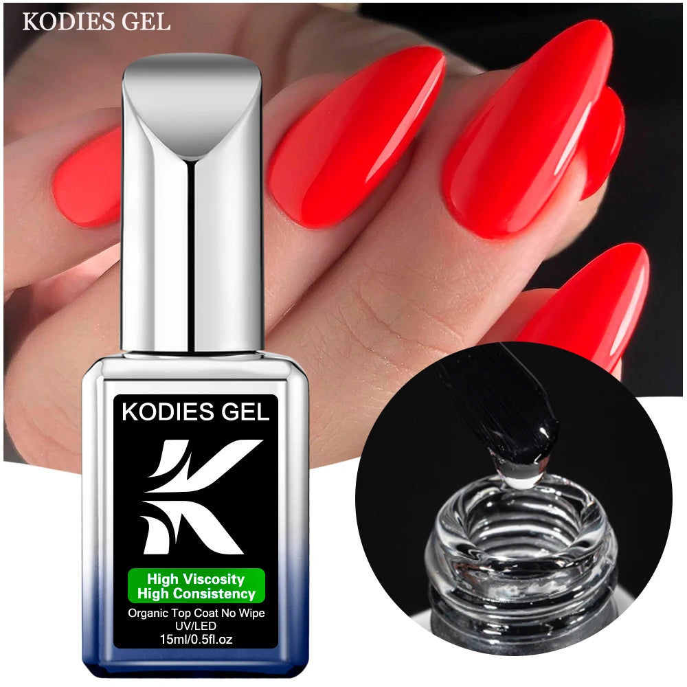 Factory Wholesale Professional French Nail Polish Super Shine UV Gel Top Coat No Wipe Organic Fast Drying Private Label/OEM