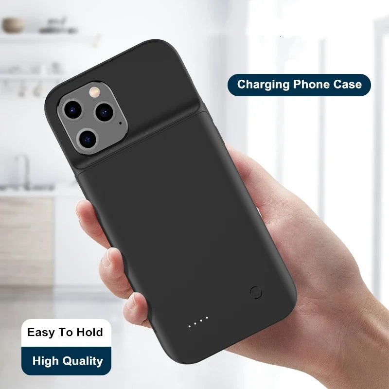 6800Mah Battery Charger Case for iphone 12 Mini 12 Pro 12 Max Pro Max Power Case Silicone Material Power Bank Case