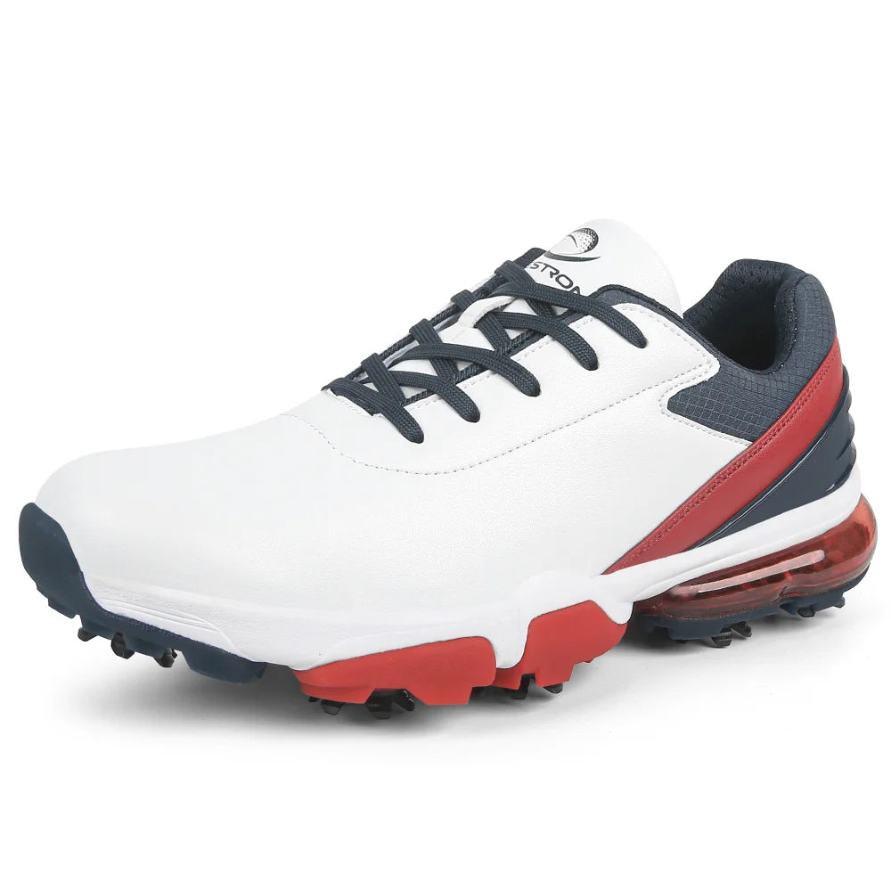 New High Quality Brand air Men's Golf Shoes Big US13 Training Outdoor Spikes Gripper Shoes for Cricket Hot Sale Factory Leather