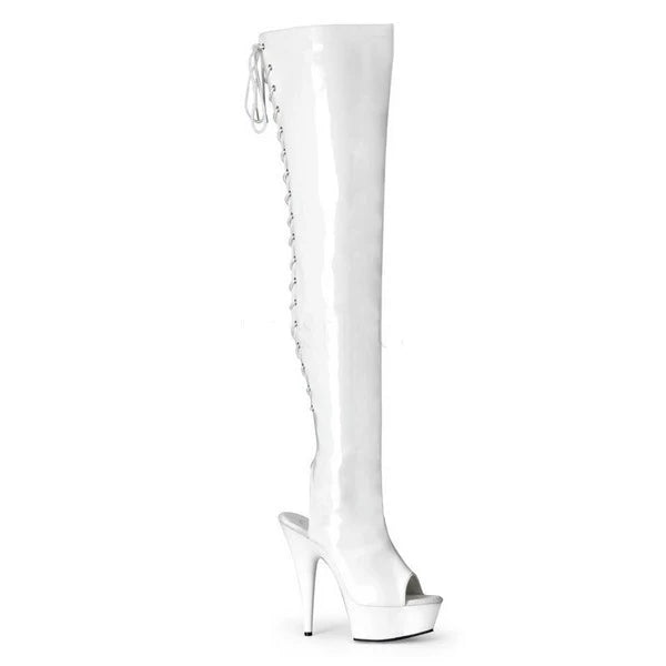 Cosplay Boots for Winter 15cm High Over-the-Knee Fine Hairtail Mouth Clubs Pole Dancing Shoes Comfortable High Knee-high Boots