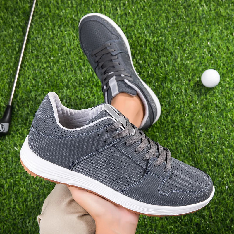 Custom Non-Slip Leather Mens Sports Shoes Waterproof Retro Golf Shoe Ladies Golf Shoes Man