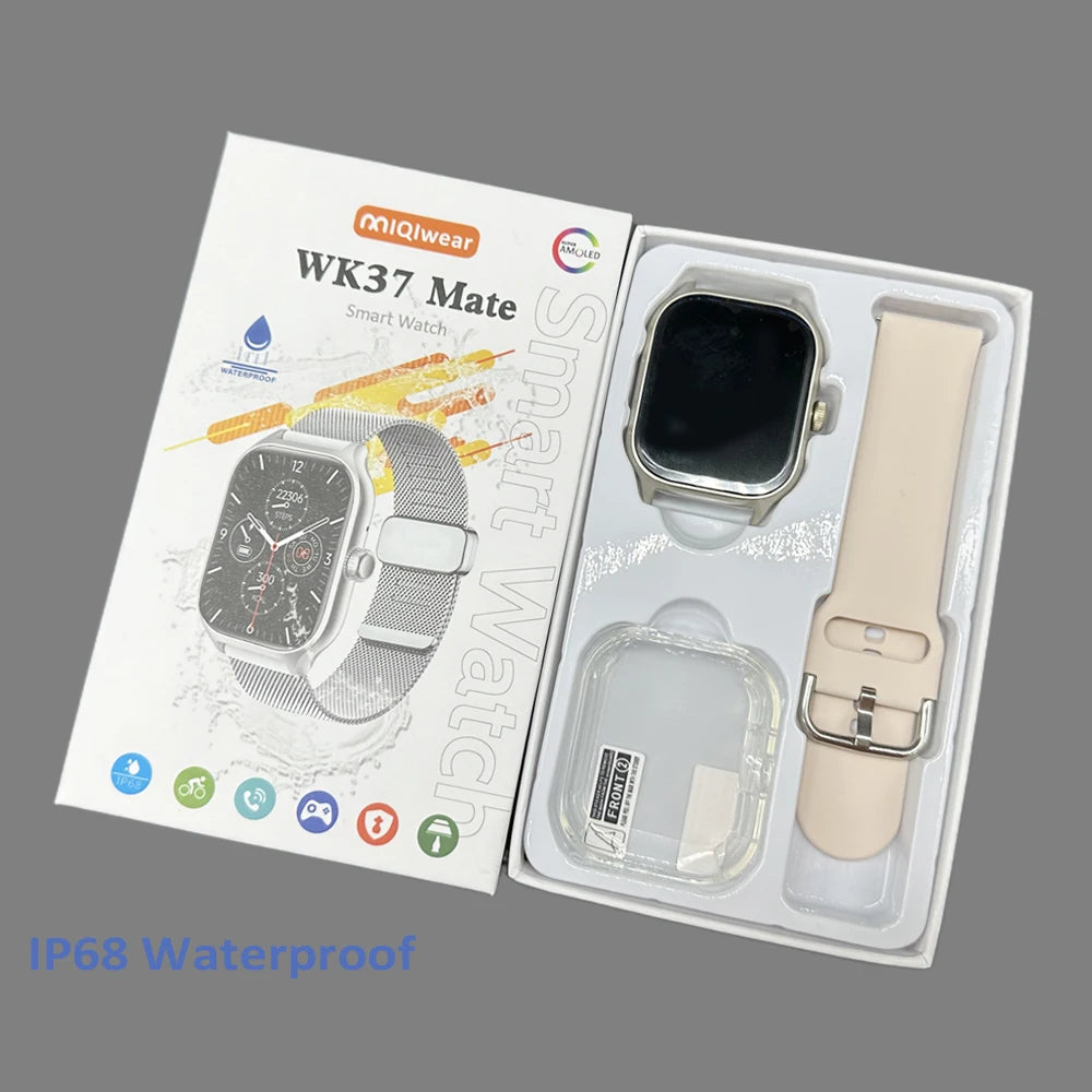 Best Seller WK37 Mate Smartwatch Fitness Really Waterproof Ip68 Android Smart Bracelet Reloj Inteligente Fashion Smart Watch