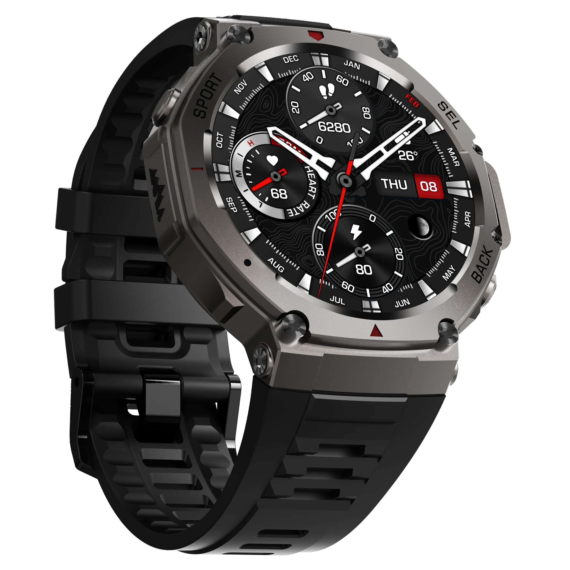 High-Precision GPS Smart Watch DM58 with AI Voice Assistant Long Battery Life NAVIC & QZSS Positioning 1.43" AMOLED Display