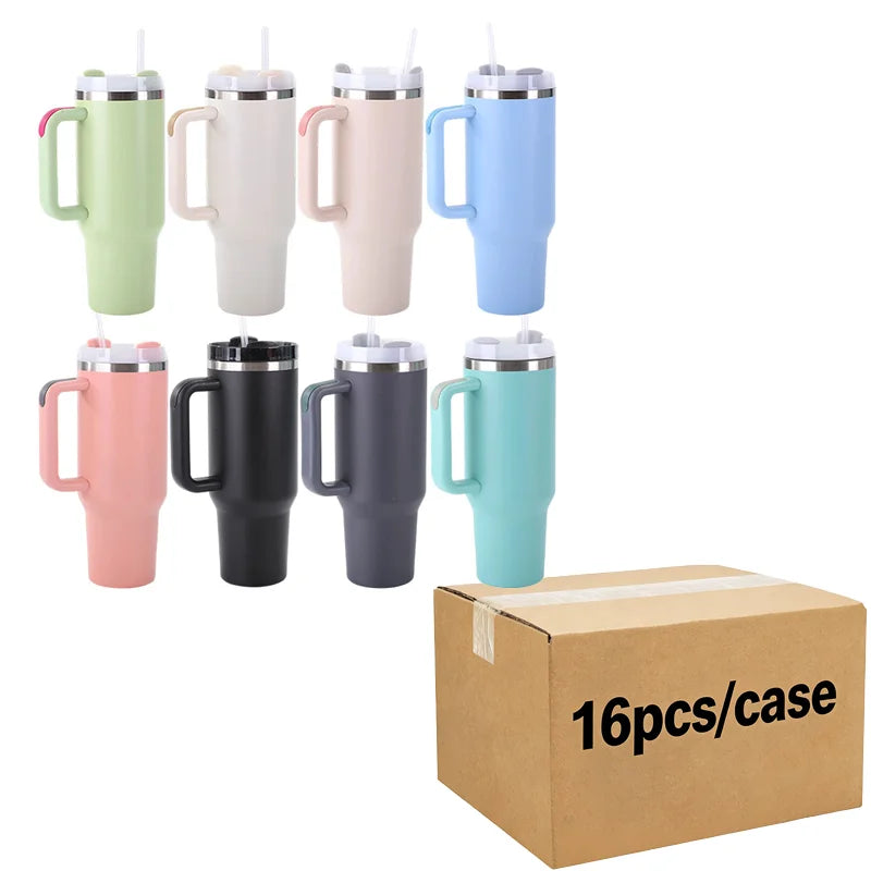 Us Warehouse 40 OZ Rhinestones Bling Leak Proof Home Use 40 OZ Insulated Water Bottle for Home Office Outdoor Daily Use