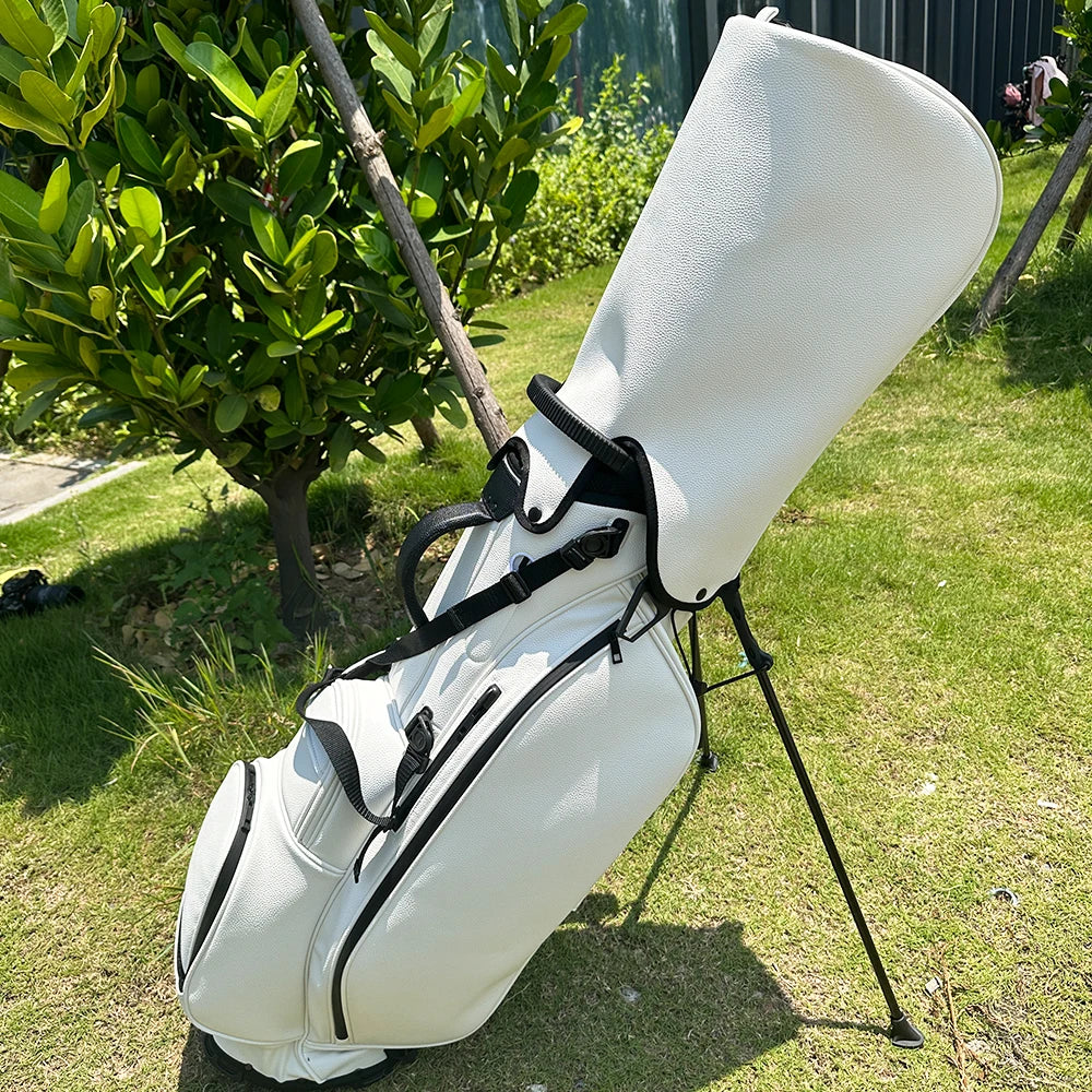 JBoss Golf Custom 1 Piece Professional Custom logo Golf Stand Bag 5 14 Divider Pu Leather Waterproof Golf Bags