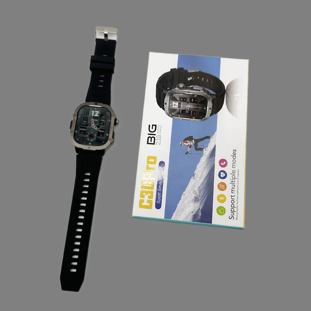 New Arrivals C30 Pro SmartWatch 1.83inch BT Call Sports Modes Large Battery IP67 Waterproof Men Watches PK C20 Smart Watch 9