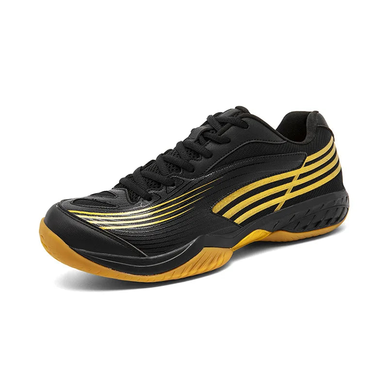 2025 New Cross-border Breathable Four Seasons Lace-up Badminton Pickleball Shoes Non-slip Beef Sole Mesh for Autumn Table Tennis