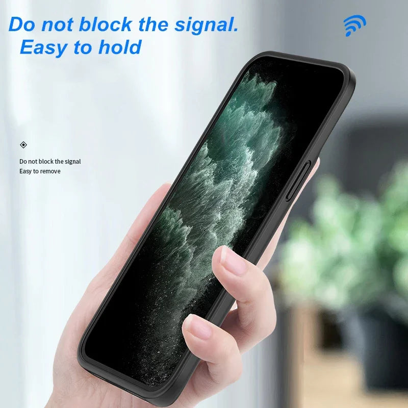 6800Mah Battery Charger Case for iphone 12 Mini 12 Pro 12 Max Pro Max Power Case Silicone Material Power Bank Case