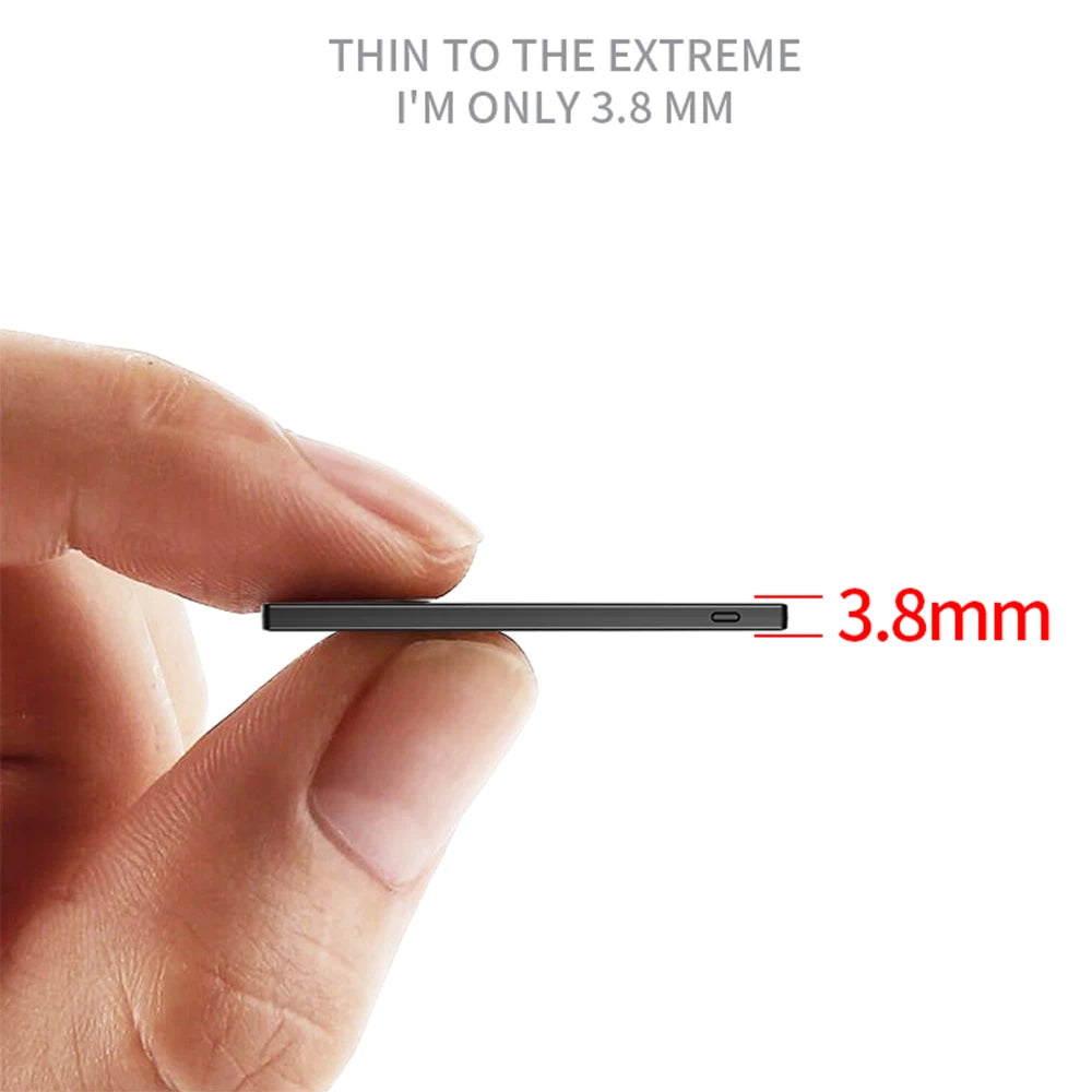 Ultra Thin Slim Credit Card Powerbank Size 5000mAh Slim Built in Cable Fast Charging Portable Charger Mini Power Bank