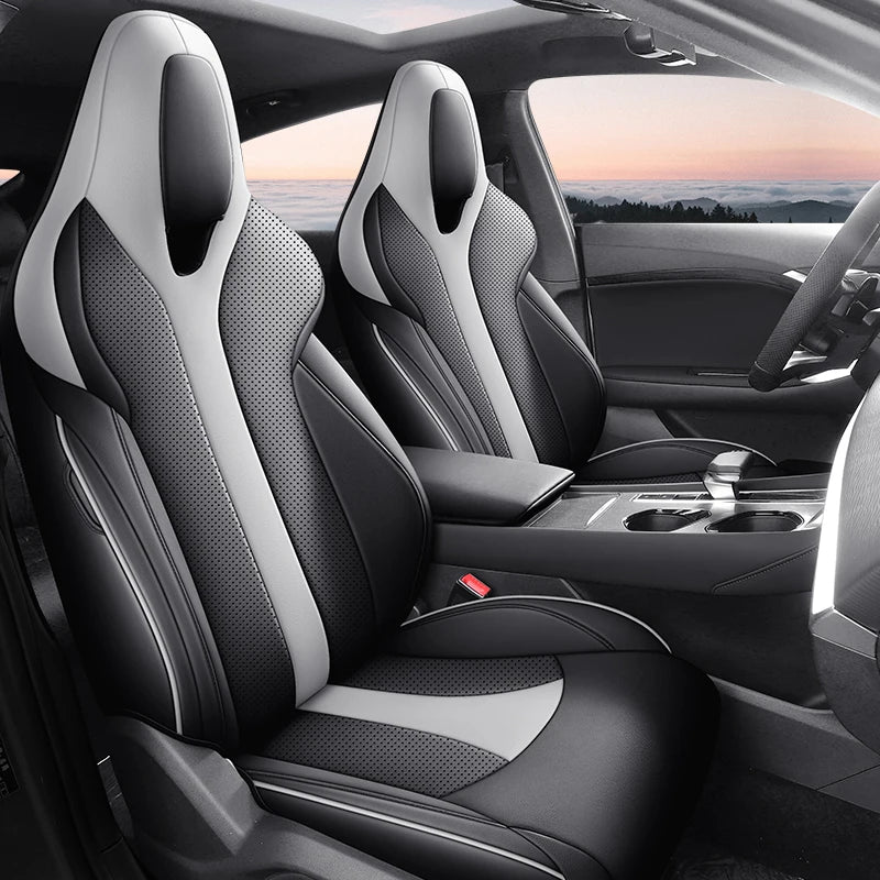 For MG 7 MG7 Interior Kits 5 Seat Custom Car Seat Covers Full Set Leather Sports Style Front and Rear Seat Cover Cushion