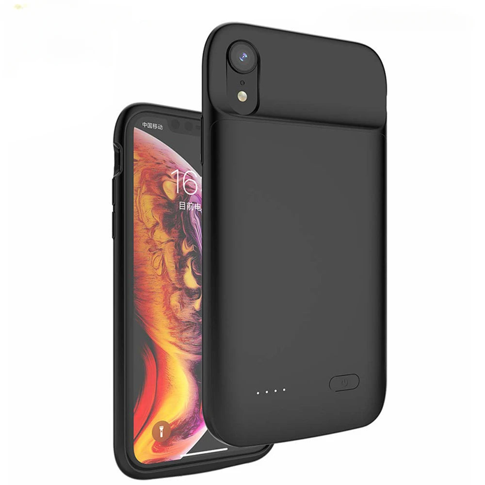 For iPhone XR Battery Case X XS XR XS Max Audio Output Soft Silicone Cover Charging Power Bank for iPhone XR Battery Case