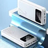Customized Large Capacity Power Bank 20000mah Portable Flashlight Dual Output Dual Input Mobile Power Bank