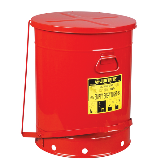 Justrite Mfg. Co. 21 GALLON OILY WASTE CAN W/FOOT LEVER