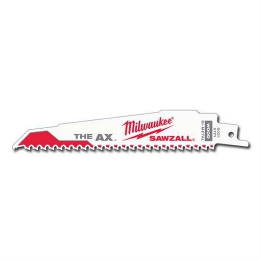 Milwaukee Tool 6" 5 TPI The Ax Sawzall  Blade (5 Pk)
