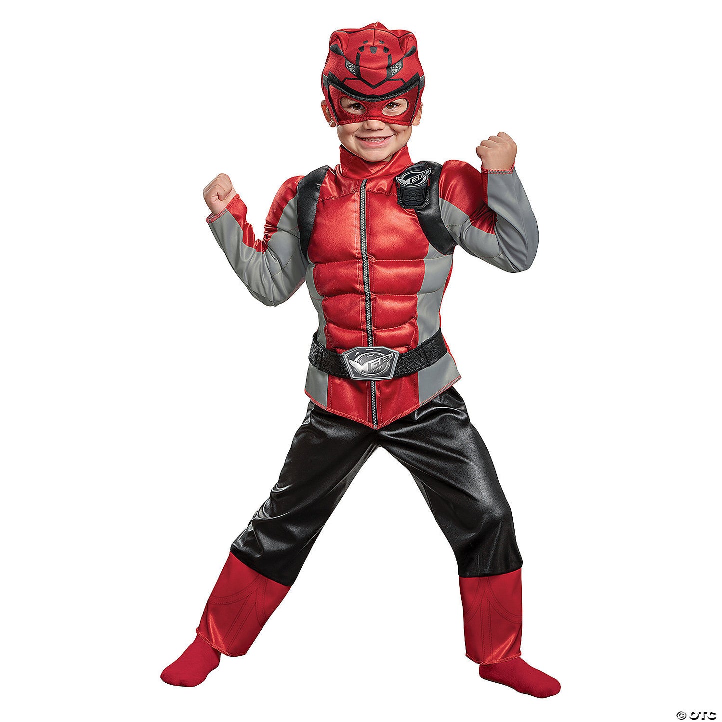 Toddler Boy s Beast Morphers Muscle Red Ranger Costume