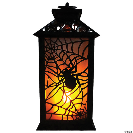 Flaming plastic latern 11.5in