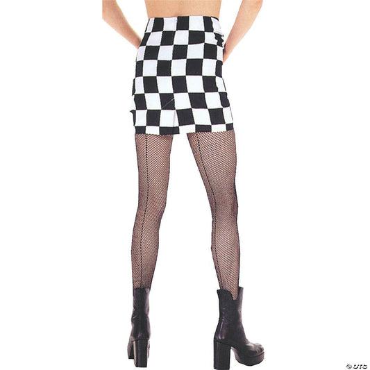 Fishnet pantyhose w/seam-one size