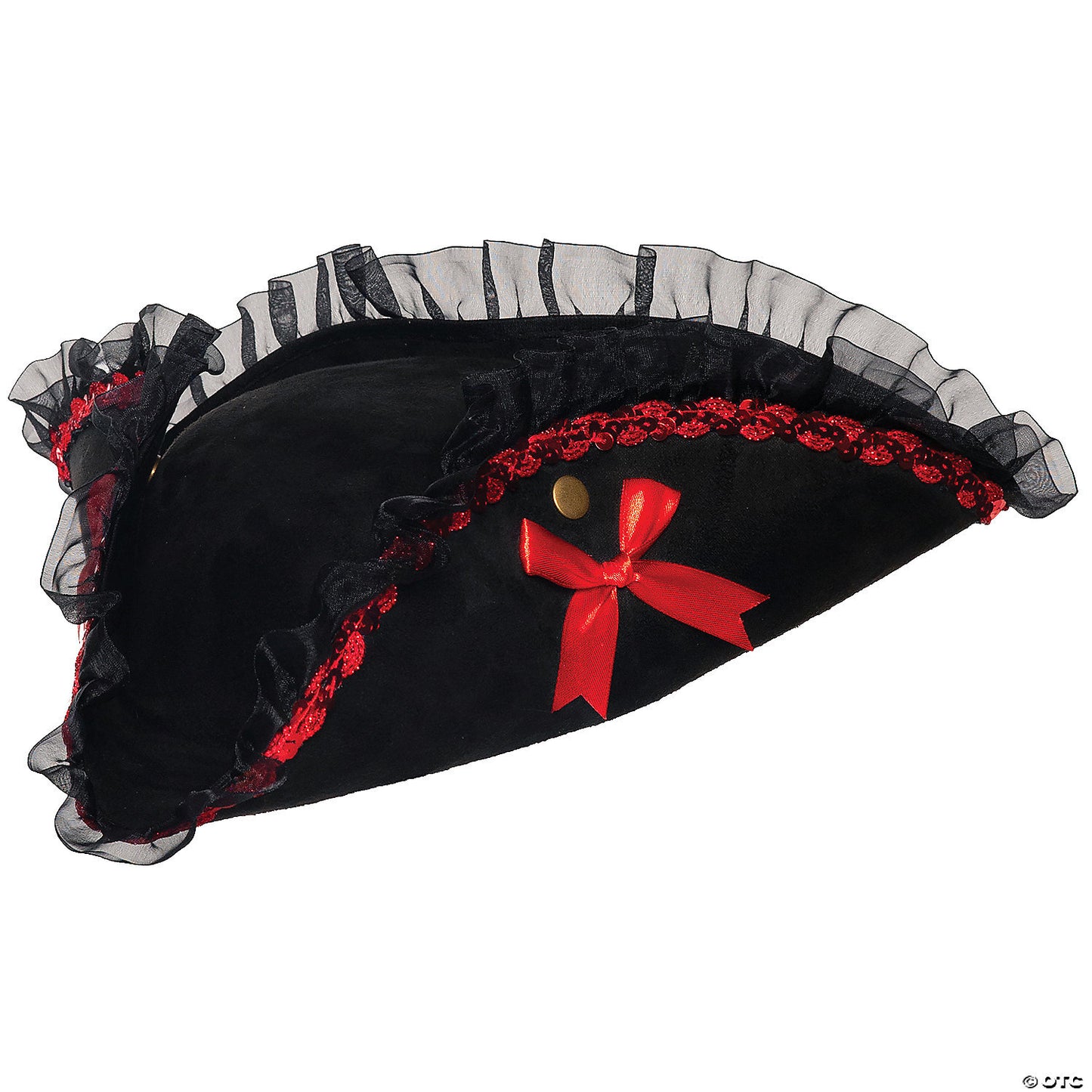 Tri corner lace pirate ad hat