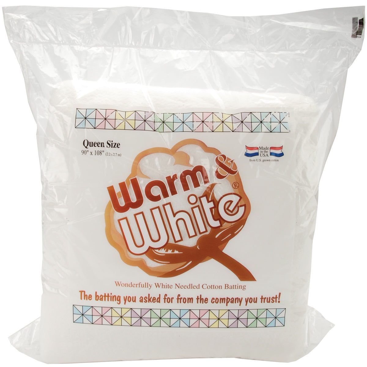 Warm & White Cotton Batting-Queen Size 90X108 (Pack of 1)