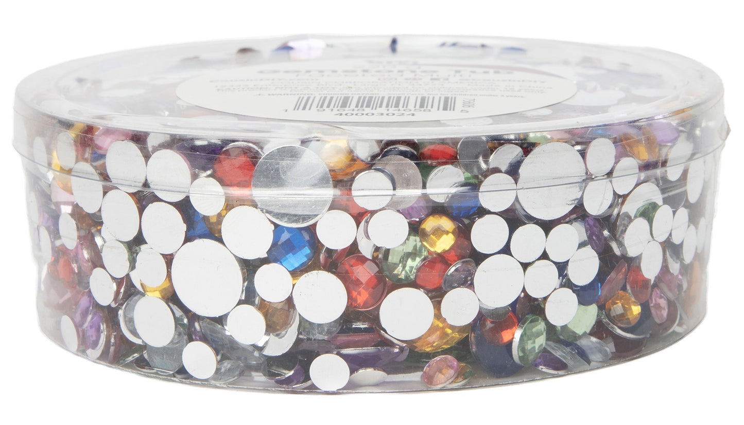 CousinDIY Gemstone Tub-Multicolor Faceted (Pack of 2)