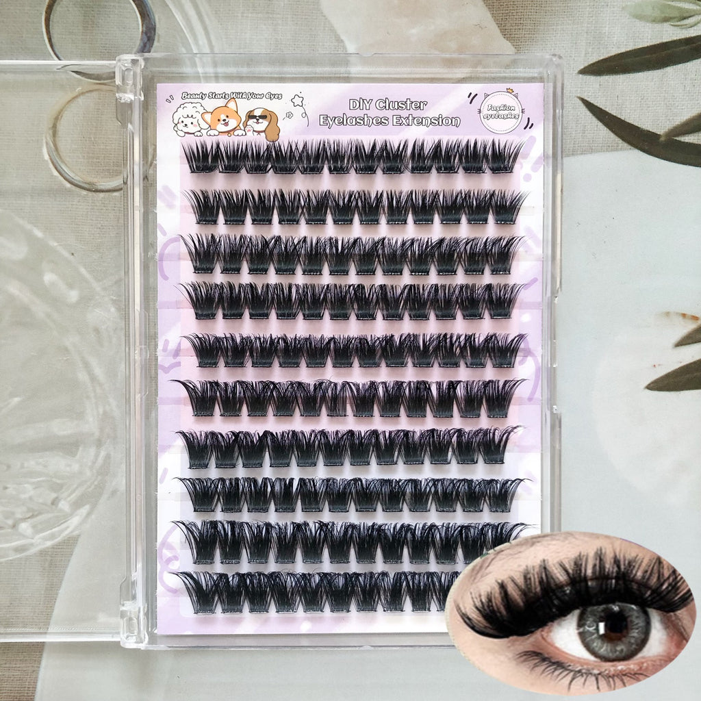 New European and American 10-Row Mj87 Amazon DIY Self-Grafting Set European and American Thick and Popular Cross-Border False Eyelashes
