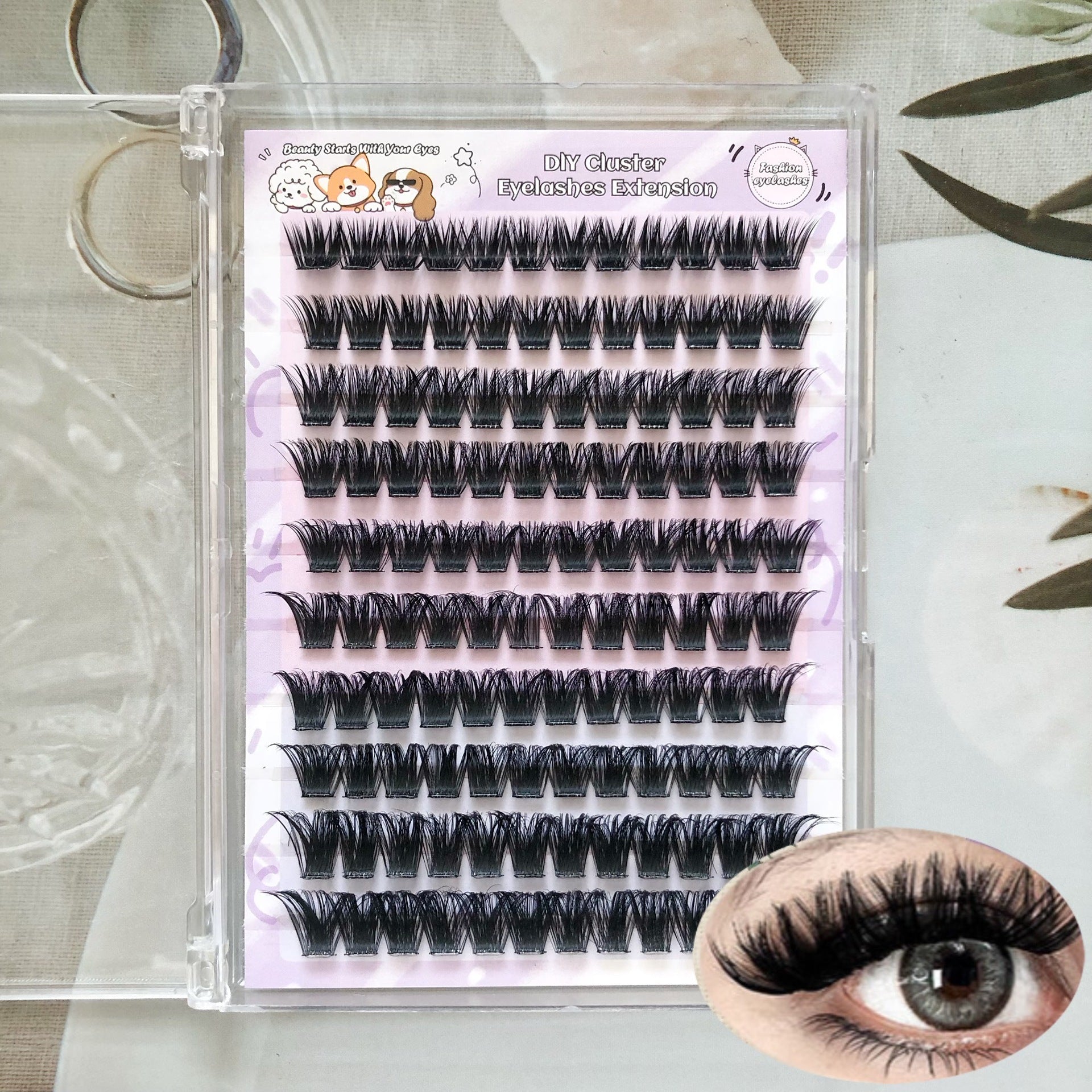 New European and American 10-Row Mj87 Amazon DIY Self-Grafting Set European and American Thick and Popular Cross-Border False Eyelashes
