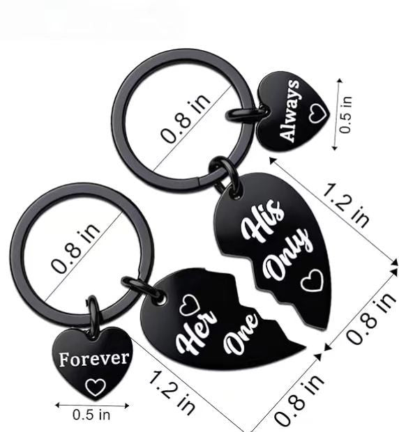 Mother's Day Keychain Women's Rose Gold Engraved Flower Pendant Keychain Love Puzzle Keychain Set