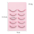Wholesale 5 pairs of false eyelashes natural simulation grafting hard stem can support double eyelid stickers for beginners to practice eyelashes