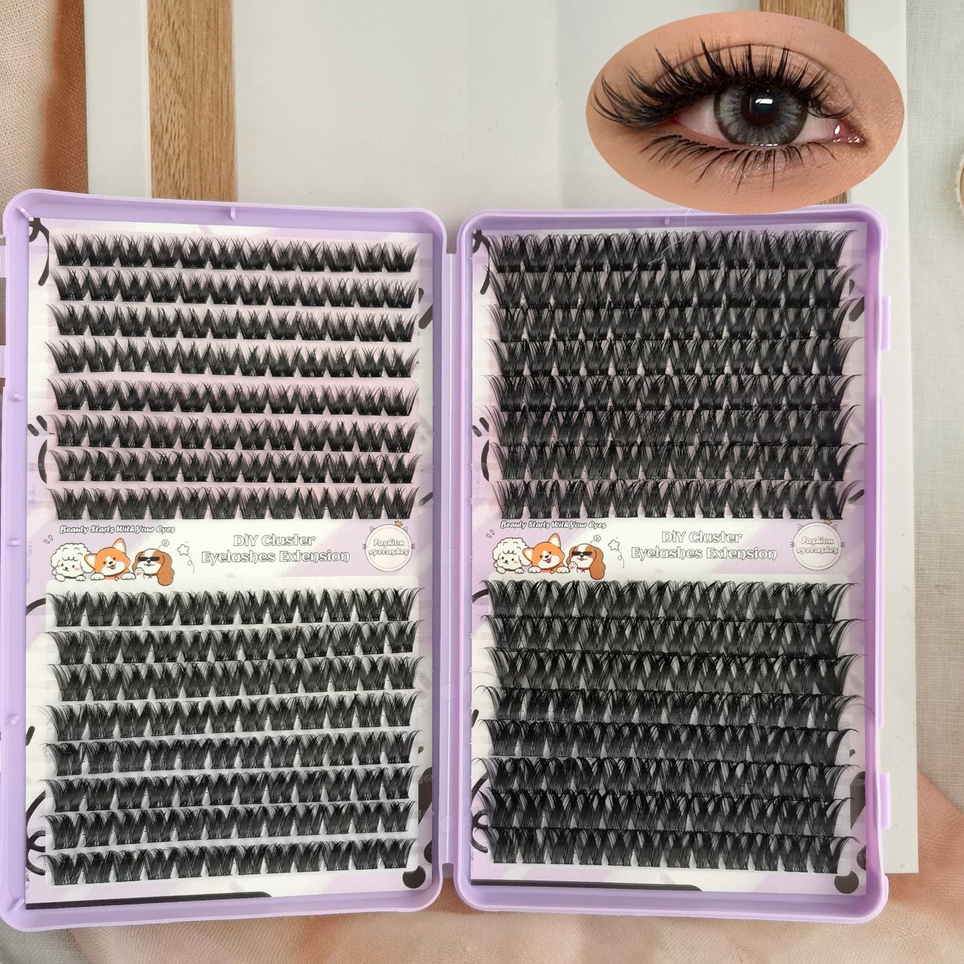 European and American Popular Wm 12 Amazon DIY Self-Grafting Set False Eyelashes European and American Thick New Cross-Border False Eyelashes