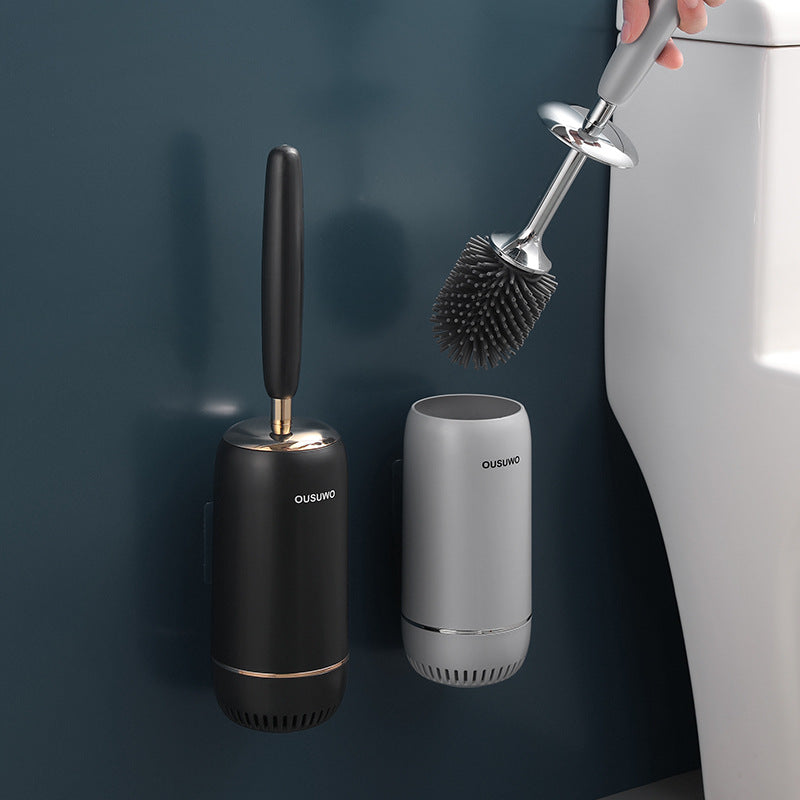 Silicone Toilet Brush for Home Use, Wall-Mounted Toilet Brush for Cleaning Toilets, Tpr Toilet Brush Wholesale Cleaning