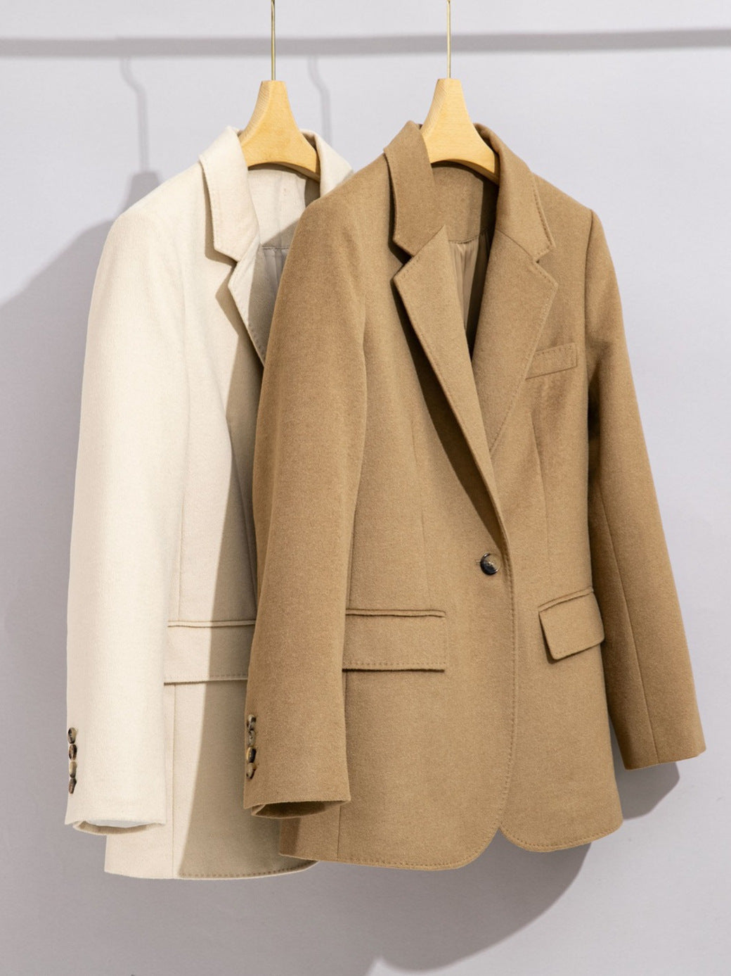 Wool Suit Set for Women, Three-Piece Autumn and Winter Formal Wear, Vest, Straight-Leg Wide-Leg Pants, Small Blazer, Elegant and Stylish