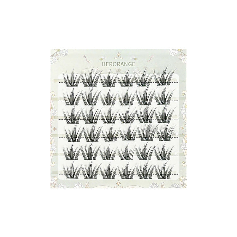 HERORANGE ~ light spring series glue-free false eyelashes soft curly segmented natural simulation cartoon eyelashes