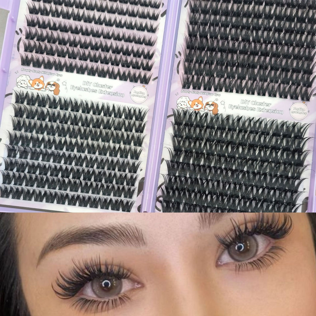 European and American Popular Wm 12 Amazon DIY Self-Grafting Set False Eyelashes European and American Thick New Cross-Border False Eyelashes