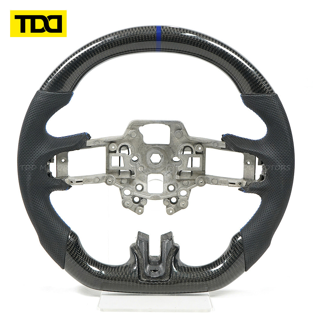 Tdd Is Suitable for Mustang 2018 2019 2020 2021 2022 Gt350 Carbon Fiber Led Custom Steering Wheel