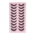 Cross-Border Dd Curl Russian Curl Hard Stem False Eyelashes That Can Create Thick and Curled Looks, Foreign Trade Exaggerated Eyelashes Wholesale, Long and Slender