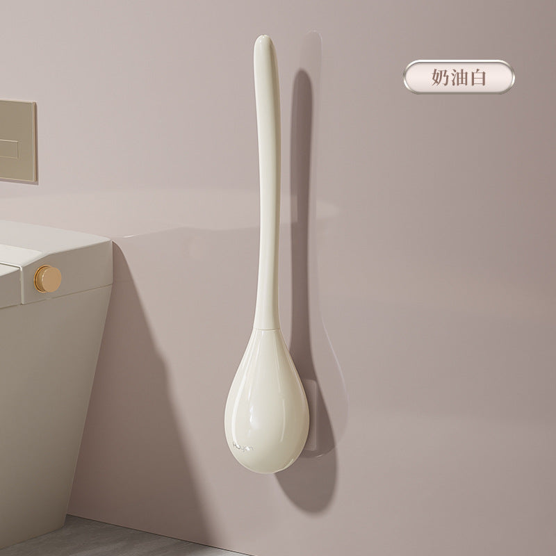 Toilet Brush No Dead Angle Household Non-Punch Toilet Silicone Brush Toilet Wall Hanging Long Handle Toilet Cleaning Artifact