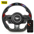 Tdd Is Suitable for Mustang 2018 2019 2020 2021 2022 Gt350 Carbon Fiber Led Custom Steering Wheel