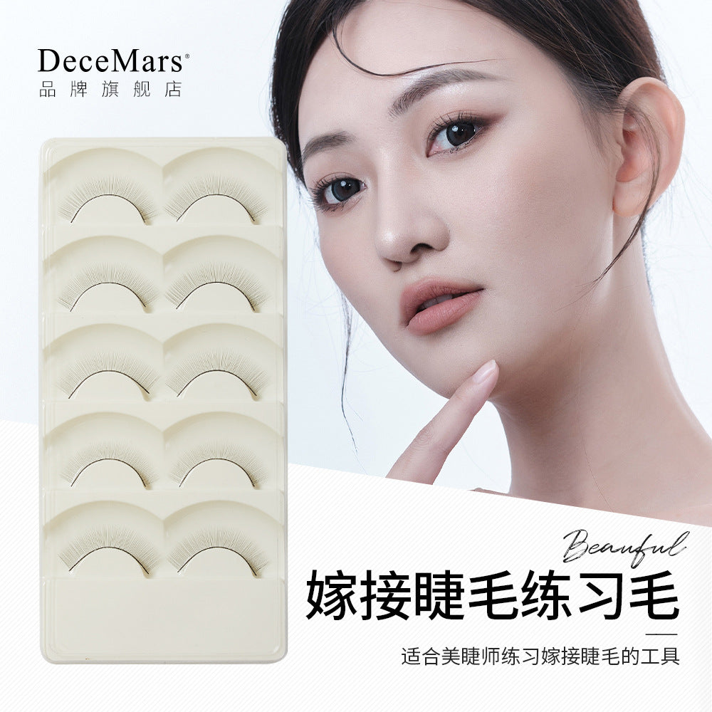 Decemars Practice Hair Eyelash Grafting Practice Eyelashes False Eyelashes Practice Students Beginners Grafting Tools