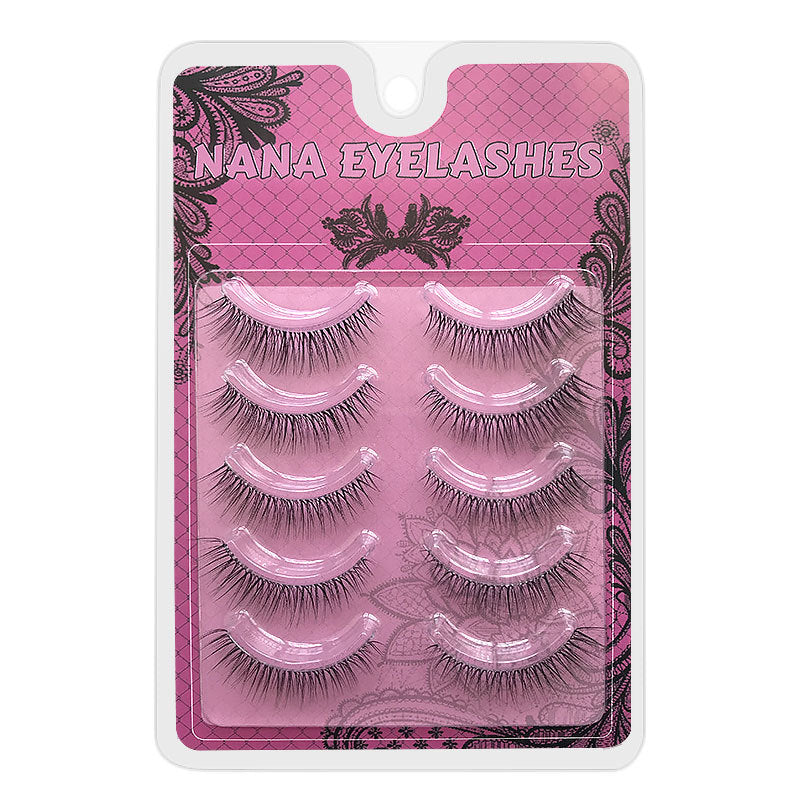 Nanman Xiaofang Baiyueguang Korean Jennie's Same Style Eye Tail Lengthening Natural Daily False Eyelashes Curled