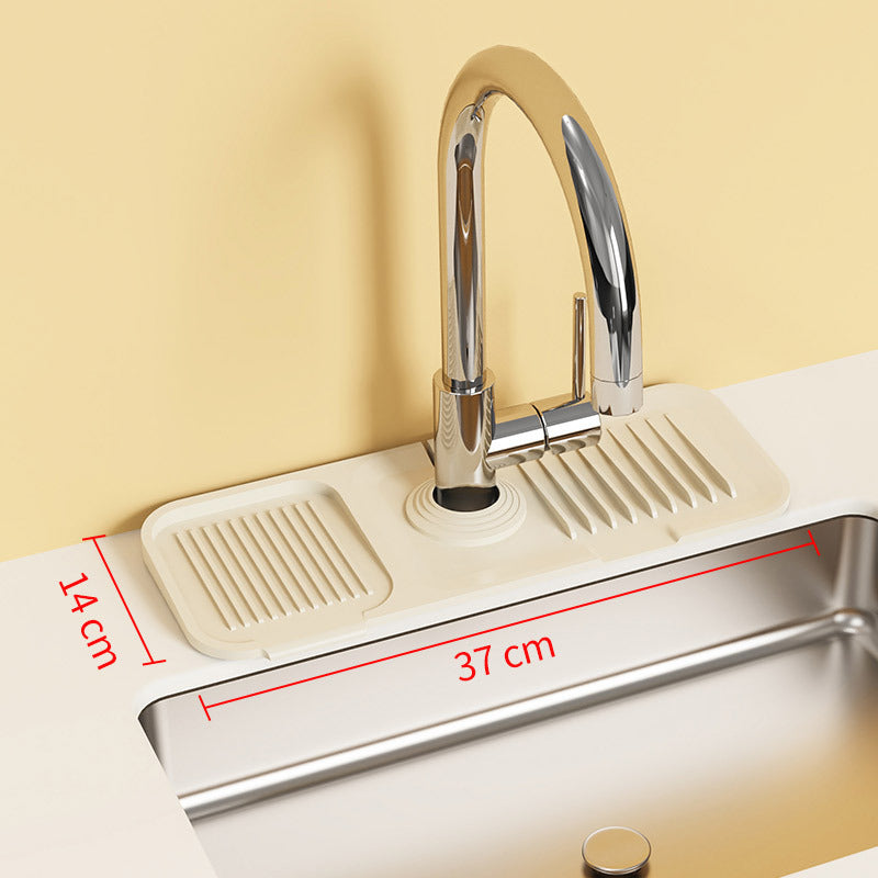 Cross-Border Silicone Drain Pad Washbasin Faucet Splash Pad Washbasin Countertop Kitchen Faucet Storage Rack Wholesale