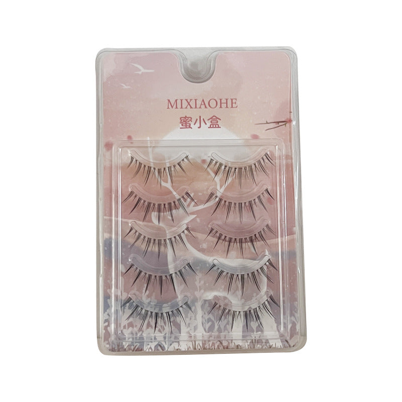 Sweet Little Box! Transparent Stem False Eyelashes, Natural Style, Devil Fairy Lashes, Manga Eyelashes, Affordable False Eyelashes