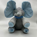 Cross-border Electric Elephant Peek-a-boo Music Toy Elephant Fan Ears Small Elephant Talking and Moving Plush Toy