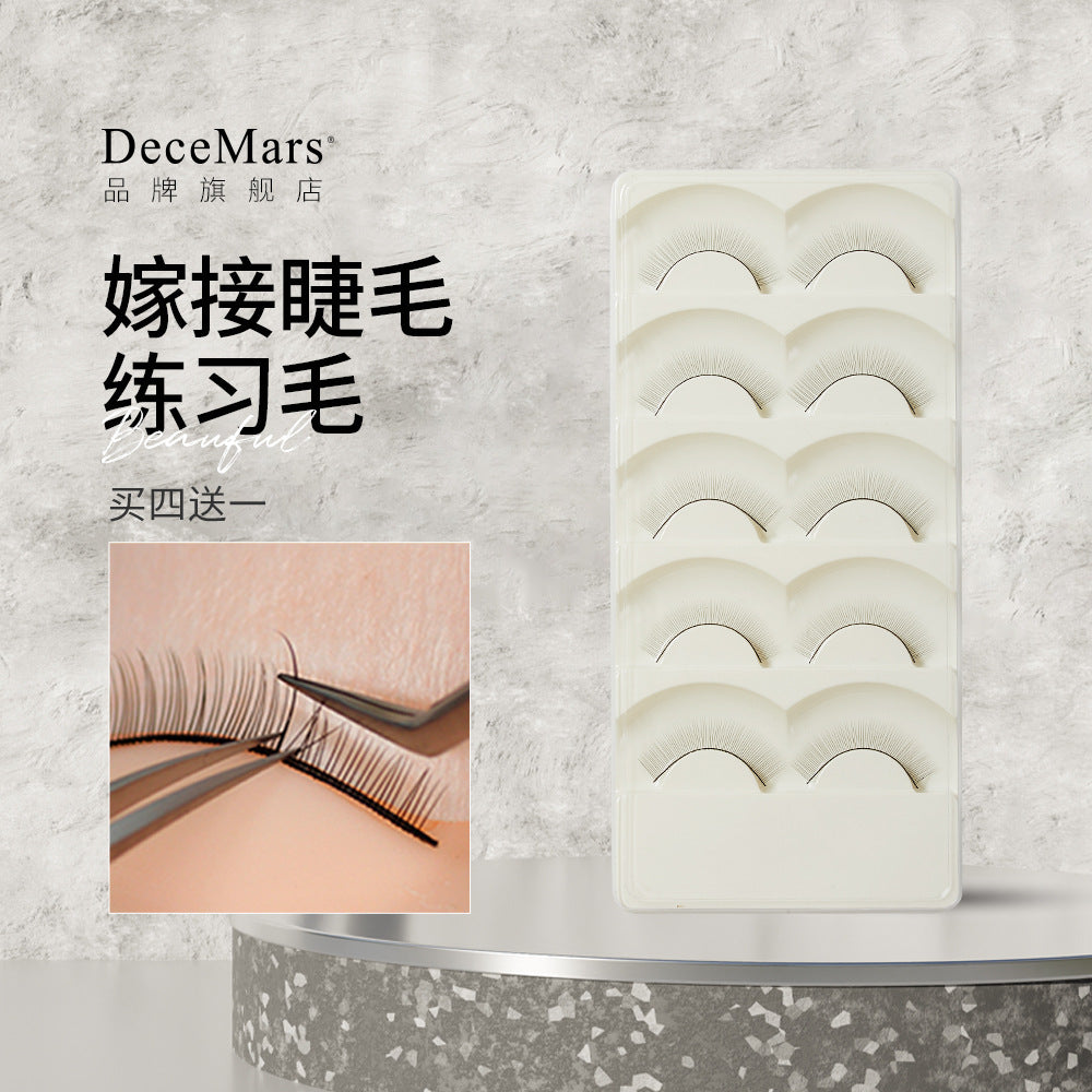 Decemars Practice Hair Eyelash Grafting Practice Eyelashes False Eyelashes Practice Students Beginners Grafting Tools