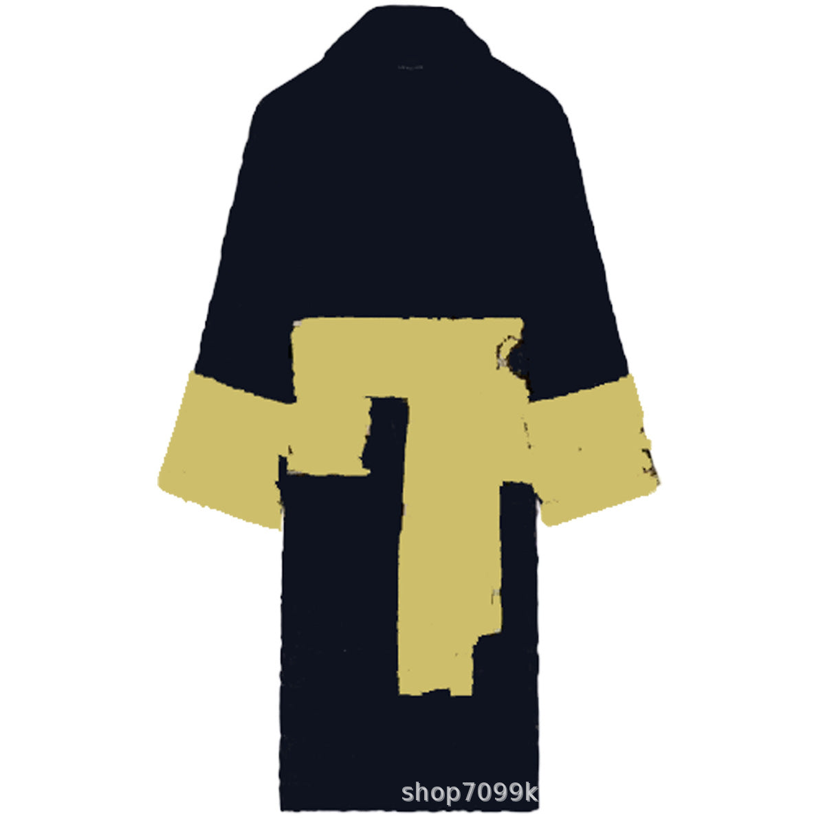 Cross-Border E-Commerce Pure Cotton Bathrobe Towel Material Unisex All-Season Lettered Bathrobe Van's Long-Style Couple's Bathrobe