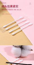 Black Extrusion Pox Stick Blackhead Care Double-headed Cotton Swab Independent Packaging Disposable Cotton Swab Multifunctional Makeup Remover Cotton Stick