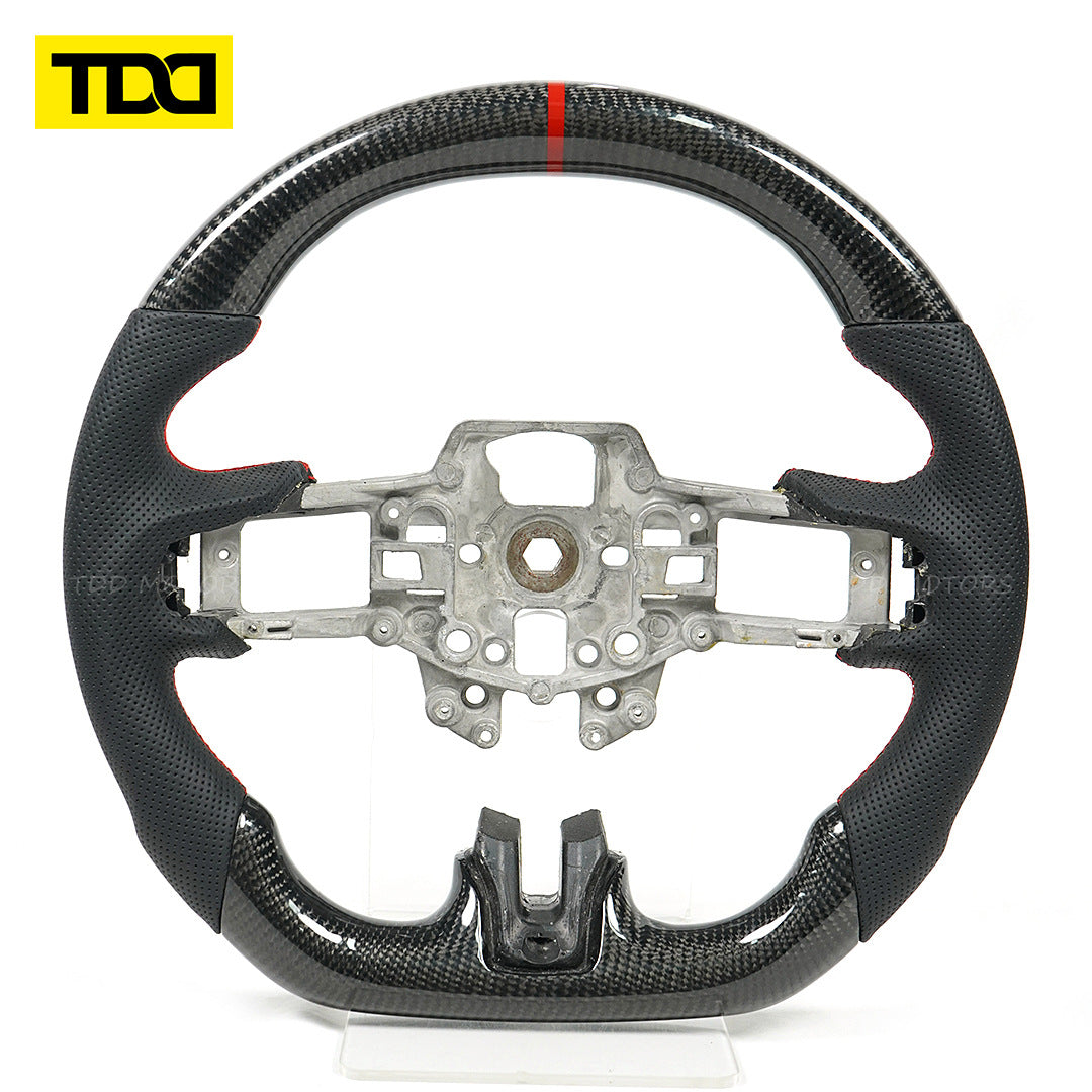 Tdd Is Suitable for Mustang 2018 2019 2020 2021 2022 Gt350 Carbon Fiber Led Custom Steering Wheel