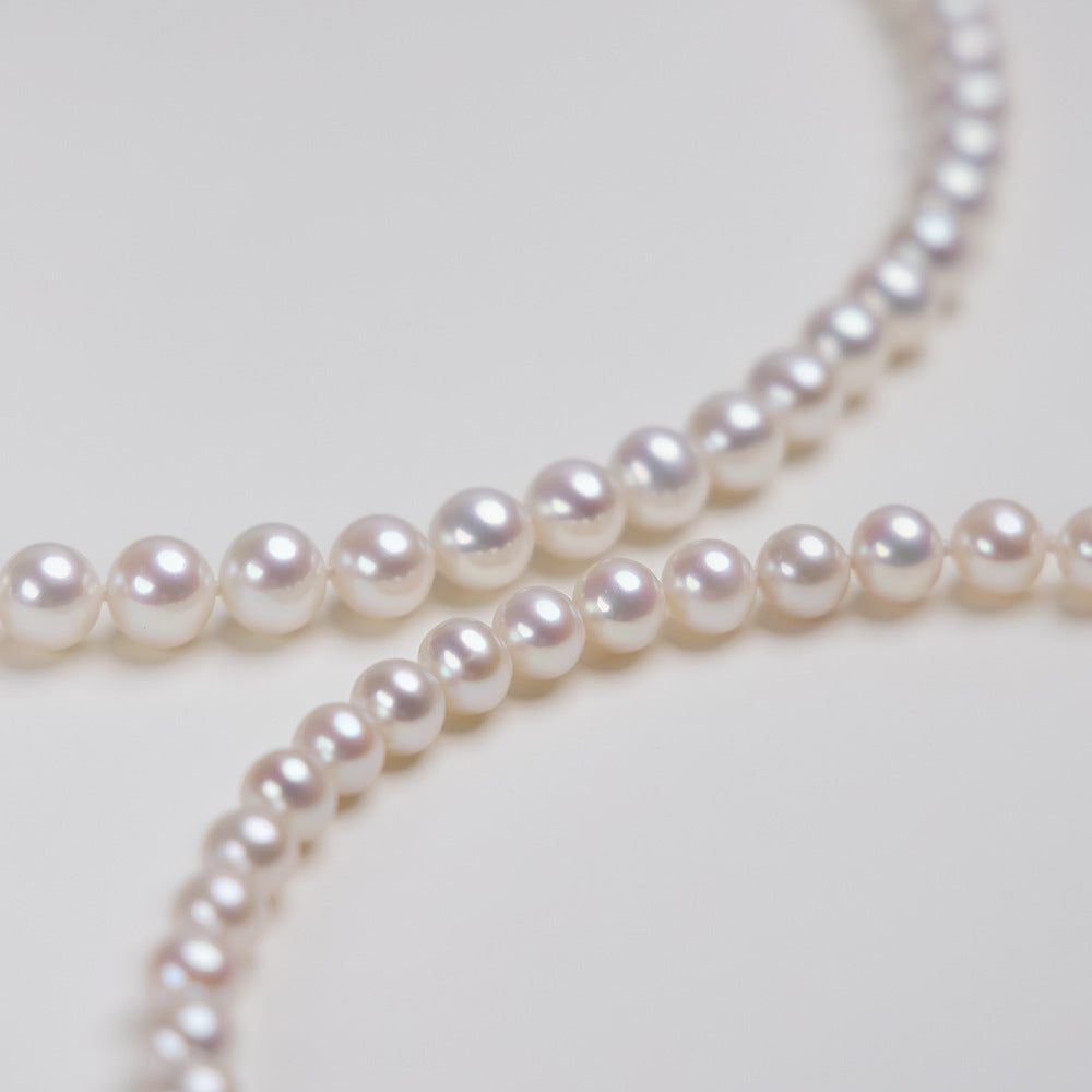 8-9 nearly round bright pearl necklace natural freshwater pearl necklace women send mother holiday gift box